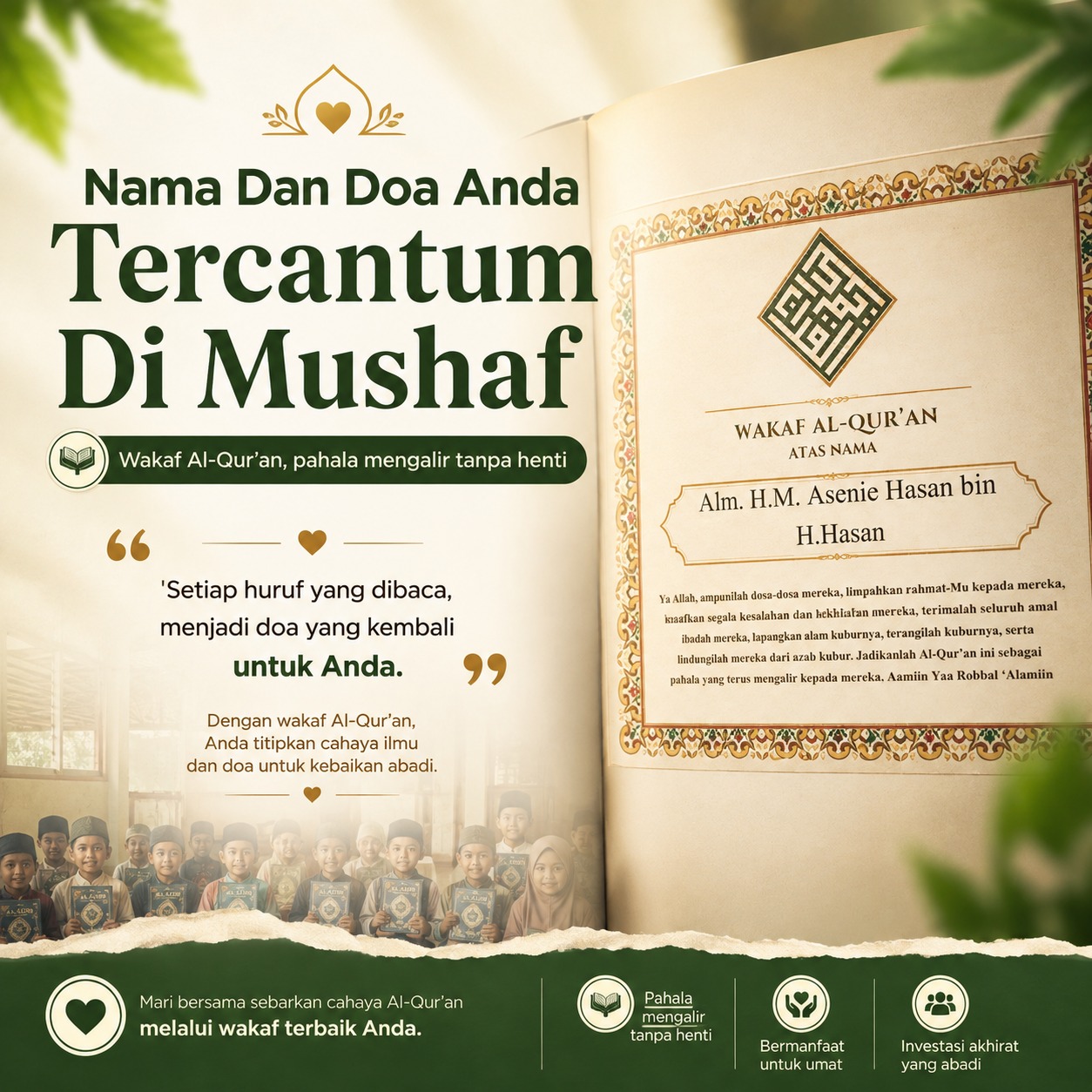 Al-Qur'an Wakaf custom nama